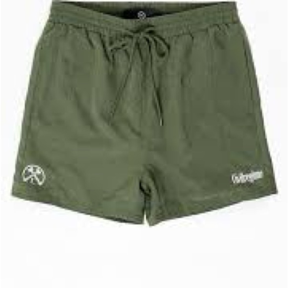 PacSun Civil Regime Olive Green Casual Athletic Shorts